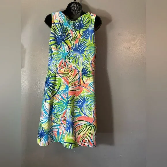 Ronni Nicole Colorful Tropical Sleeveless Dress - Picture 3 of 4